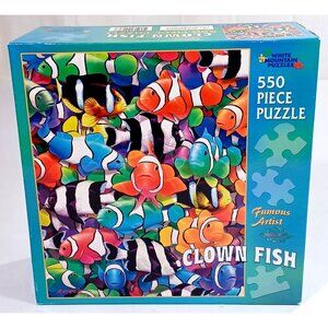 White Mountain 550 Piece Jigsaw Puzzle Clown Fish By Royce B. McClure New Sealed